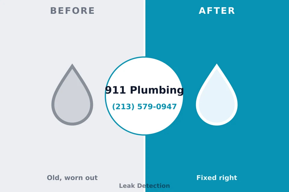 Before and after: plumbing repair Republic, PA